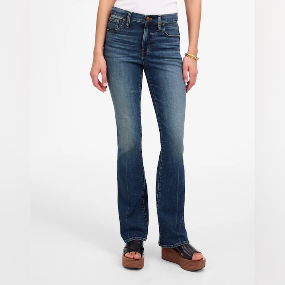 NWT Madewell Tall Kick Out Full-Length Jeans in Devito Wash